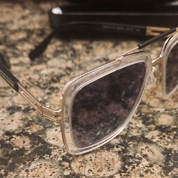 Marc Jacobs Transparent Frame Sunglasses with Dark Lenses main image 4